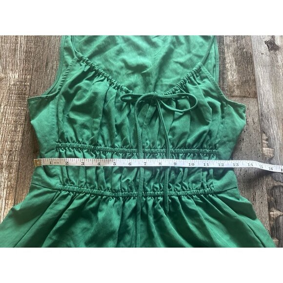 Proenza Schouler White Label Drapey Suiting Ruched Top in Green Size 2 - Picture 6 of 8